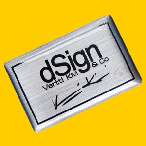 Argent brossé personnalisé rond découpé à l'emporte-pièce en cristal clair résistant aux intempéries polyuréthane résine dôme carton boîte 3D résine époxy autocollant - Product Image 6
