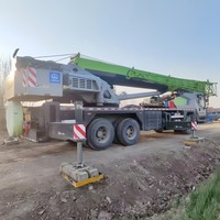 Grue sur camion Zoomlion ZTC250H d'occasion de 25 tonnes, modèle 2021, moteur Weichai, hydraulique KYB, hauteur de levage de 50 m, 8001-10000 heures de fonctionnement, à vendre
