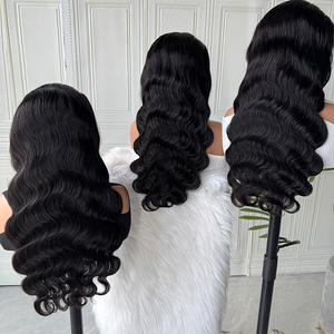 วิกผมแท้แบบ Body Wave สีดำธรรมชาติ 13x4 13x6 วิกผมหน้าผากแบบลูกไม้ HD โปร่งใส  ถอนขนมาแล้ว  วิกผมหนาเต็มศีรษะ - Product Image 2