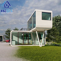 Nouvelle conception de maison préfabriquée moderne et mobile de type Apple à vendre, maison préfabriquée portable de 20 pieds et 40 pieds, pod de bureau, conteneur extérieur