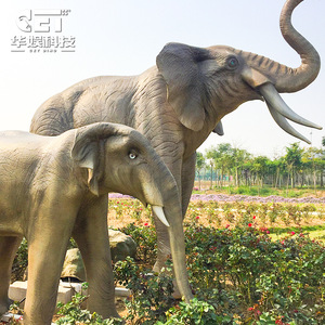 Modelo <span class=keywords><strong>de</strong></span> Elefante Animatrónico Realista a Tamaño Real, Personalizado OEM, Estatua <span class=keywords><strong>de</strong></span> Animal Salvaje Impermeable para Zoológico, Parque Temático, Centro Comercial, Punto Turístico - Product Image 2