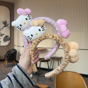 חישוק שיער חמוד בצורת פנדה לנשים, חישוק שיער גבוה ללחץ על הקרקפת, חישוק שיער חדש נגד החלקה לכביסה ורחיצת פנים - Product Image 3