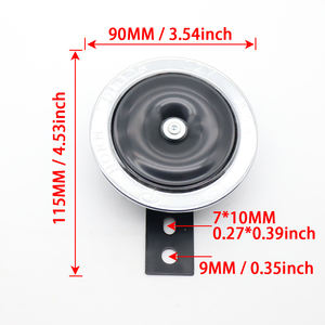 LVEE <span class=keywords><strong>DL126</strong></span> Series 12V Bocina de motocicleta Universal Bocina eléctrica impermeable 12V 105db Motor de motocicleta Scooter Sonido fuerte Plata - Product Image 5