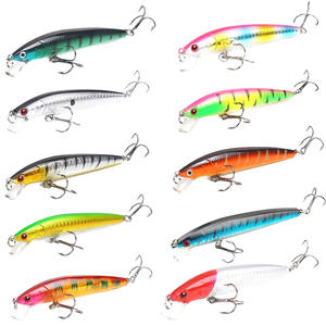 Leurre <span class=keywords><strong>de</strong></span> pêche Minnow à queue longue <span class=keywords><strong>de</strong></span> 10 cm, 9g, flottant, leurre dur, crankbait, wobbler avec yeux 3D réalistes - Product Image 1