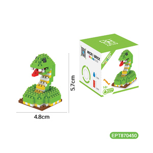 EPT pas cher Diy Chimpanzé Plastique 100Pcs Mini Micro Block Collection Building Kit Animaux Nono Blocs Brique Tige Petits Jouets - Product Image 4