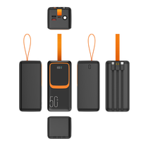 Vente en gros de banque d'alimentation personnalisée 22.5W 50000 Mah Powerbank pour téléphone portable chargeur rapide capacité 50000 mah batterie externe portable