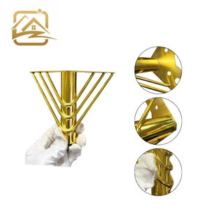 <b>sofa</b> leg factory modern solid Multiple heights gold wire leg metal <b>sofa</b> legs iron furniture legs cheap for <b>sofa</b> <b>bed</b> and cabinet - Product Image 2