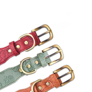 <span class=keywords><strong>Collar</strong></span> de Perro Ajustable de PU de Lujo Moderno con Relieve Suave para Perros Medianos y Grandes, Novedad de <span class=keywords><strong>2026</strong></span> - Product Image 4