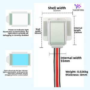 智能浴室化妆镜单触感应开关无级调光IP5防尘插电式72W - Product Image 4