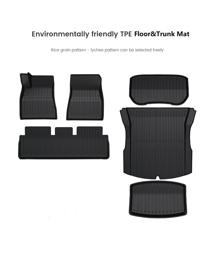 Set da 6 pezzi per pavimento e bagagliaio modello 3