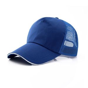 Gorra de béisbol deportiva de verano de 5 paneles al por mayor, muestra gratis de malla de algodón con borde de sándwich, estilo deportivo para hombres y mujeres, talla común - Product Image 6