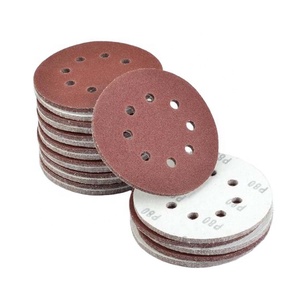 Disco de areia de 125mm 5 polegadas, 8 furos, ferramentas abrasivas, gancho-loop, preço de fábrica, papel de areia - Product Image 5