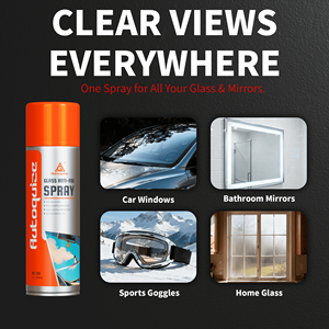 Spray Antivaho Hidrofílico de Larga Duración Autoquize, Sin Rayas, Sin Reflejos, Protector de Vidrio para Espejos de <span class=keywords><strong>Coche</strong></span>, Gafas de Baño, 500ml 3 - Product Image 2