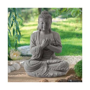 Décoration de jardin fait en usine en gros personnalisé grande sculpture sur <span class=keywords><strong>pierre</strong></span> <span class=keywords><strong>naturelle</strong></span> méditant <span class=keywords><strong>Bouddha</strong></span> Statues Sculpture avec Chakra - Product Image 2