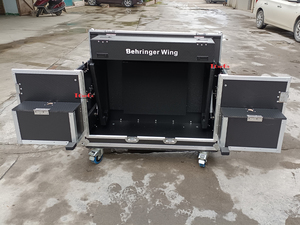 Factory Price Compact Hydraulic Flip Flight Road Console <strong>Mixer</strong> Case for <strong>Behringer</strong> X32 Wing Lightweight Made of Aluminum Plywood - Product Image 4