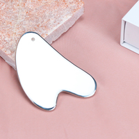 2026 En gros Planche de massage en acier inoxydable en forme de cœur, outil de raclage thérapeutique Gua Sha