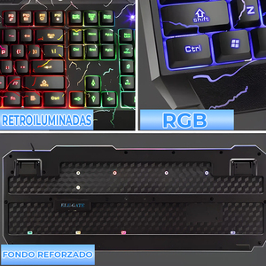 Ele-Gate Mechanical Gaming <b>Keyboard</b> With Rainbow Rgb Backlighting For Pc Laptop Gaming - Product Image 2