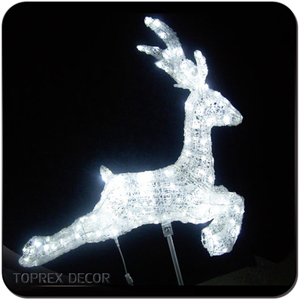 2024 Toprex decoración <span class=keywords><strong>de</strong></span> <span class=keywords><strong>Navidad</strong></span> al aire libre Led acrílico Reno <span class=keywords><strong>adornos</strong></span> para la venta - Product Image 4