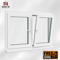 Ventana Abatible de PVC Segura para Niños - Ventilación Anticaída y Antirrefuerzo de Aire, Ventana de Doble Acción de PVC Multicámara de Última Generación