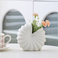 Extérieur Blanc Coque En Céramique Jardinières Pot De Fleur