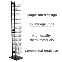 Support de présentoir à chapeaux en fil métallique autoportant personnalisé avec revêtement en poudre pour magasin de détail, casquettes de camionneur, accessoires
