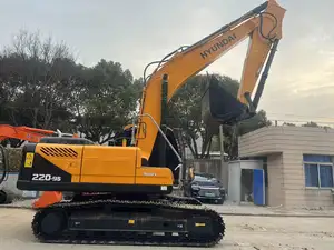 Excavadora de orugas usada Hyundai 210 215 220 de 22 toneladas de alta calidad, excavadora de Corea del Sur Hyundai R210 R220 220-9s a la venta