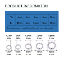 MISTER JIGGING Accessoires de pêche en acier inoxydable Matériel de pêche Jig Fishing Metal Jig Rings Split Rings