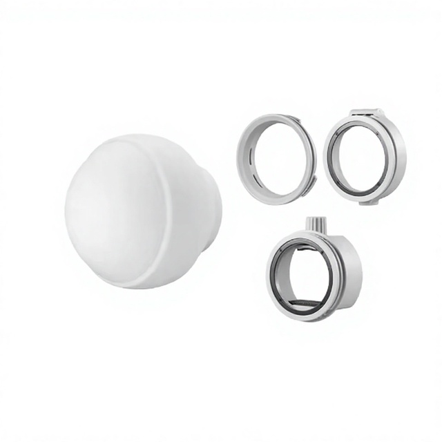 New ML-CD15 Diffuser Dome Kit with 3 Adapters Photography Light Flash Studio Photography Portrait Live Stream White Silica gel