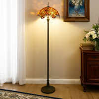 Agate pastorale moderne de style américain LED E26 pour salle à manger chambre à coucher salon café maison d'hôtes verre debout chevet
