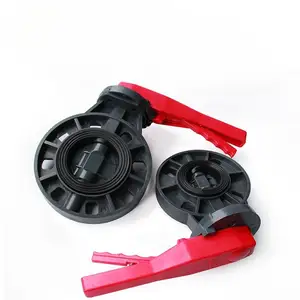 Lever Handle Plastic Butterfly Valve 3'' 4'' 5'' 6'' 2 Inch 8 Inch UPVC Manual Butterfly Valve For Agricultural Irrigation