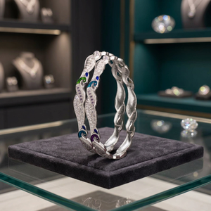 Elegante Brazalete de Plata 925 con Diseño de Pavo Real para Mujer, Joyería de Moda en Plata de Ley, Tendencia Actual para Uso Diario, Fiestas y Bodas - Product Image 4