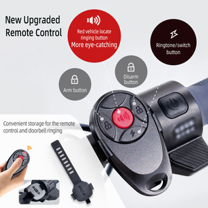 Fatbike chống trộm người giám hộ không thấm nước IP66 113dB âm thanh USB sạc điều khiển từ xa còi báo động ngoài trời an ninh xe đạp báo động - Product Image 2