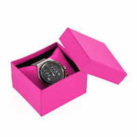 Boîte en papier rigide écologique et recyclable avec logo personnalisé pour montres, avec sac en tissu (Doublure et impression personnalisables haut de gamme et réutilisables)