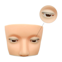 Haute Qualité Nouveau Style En Gros Silicone Assez Américain Réaliste Cils Formation Pratique Tête De Mannequin avec Cils