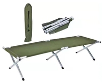 Lit de marche de camping pliable en aluminium pour secours d'urgence civil ultraléger au design moderne rentable pour l'utilisation dans les parcs