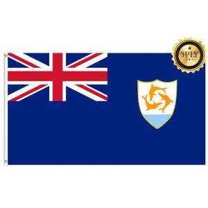 Banderas de Anguila de 3x5 pies al por Mayor, Poliéster 68D/100D, Personalización de Todas las Naciones, Envío Rápido, Proveedor Confiable, Entrega Rápida - Product Image 2