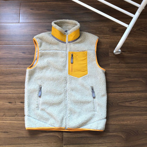 Chalecos de lana para exteriores para hombres y mujeres, abrigo de lana resistente al frío informal deportivo cálido, <span class=keywords><strong>chaleco</strong></span> con cuello levantado sin logotipo - Product Image 2