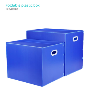 Conception de verrouillage sécurisé Caisse pliable et réutilisable en PP de 3mm d'épaisseur Boîte de transport pliable avec <span class=keywords><strong>service</strong></span> de traitement de coupe - Product Image 1