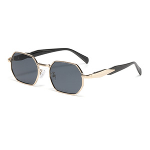 Jamie 862 <b>Small</b> <b>Frame</b> <b>Sunglasses</b> Metal Gold <b>Frame</b> UV400 Protection Unisex Style - Product Image 1