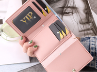 Dompet Wanita Kecil Model Terbaru Harga Terjangkau, Dompet Koin Wanita Bahan PU, Tempat Kartu, Dompet Mini Motif Kartun untuk Wanita