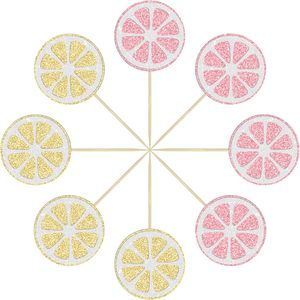 Décorations de gâteaux en forme de citron scintillantes sur le thème des fruits pour baby shower, bridal shower, <span class=keywords><strong>anniversaire</strong></span>, fournitures de décoration de gâteaux - Product Image 3