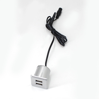 Grommet d'alimentation canapé prise encastrée bureau intégré encastré rond multiprise de table chargeur USB prise de courant de meubles
