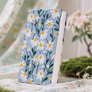 <span class=keywords><strong>Petit</strong></span> carnet organisateur/agenda à couverture en tissu cousue, motif floral imprimé, <span class=keywords><strong>96</strong></span> feuilles vierges de haute qualité pour - Product Image 5