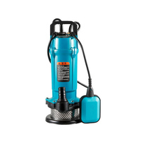 Pompa Sumur Submersible Listrik Sentrifugal Air Bersih untuk Irigasi Rumah Tangga, Satu Fasa, Besi Cor, CGO QDX 0.75KW 1HP