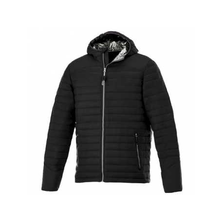 Silverton Men's Thermal Jacket Water-Proof Spandex Puffer Coat with Zippered Closure and Hoody XS to XL Sizes ODM Coated