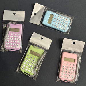 Portable Lanyard Calculator 8 Digit Battery Powered Pocket Size Blue KK1660 - Product Image 2