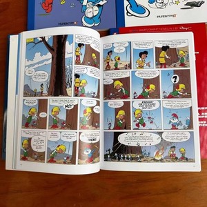Lot de 8 bandes dessinées illustrées en couleur <span class=keywords><strong>3</strong></span>-en-1 <span class=keywords><strong>Les</strong></span> Schtroumpfs – Livres d'histoires illustrés pour l'apprentissage précoce de l'anglais, reliure piquée à cheval, impression offset - Product Image 4