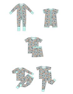 Pyjamas d'hiver personnalisés pour enfants Qingli OEM sans droits de douane, avec jolies volants, pyjamas de Noël pour filles - Product Image 6