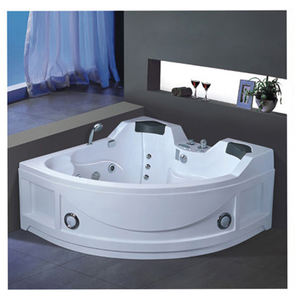 BALIS hochwertige Badewanne im europäischen Stil Whirlpool Massage Ecke Dreieck Acryl Zwei-Personen-Badewanne mit TV - Product Image 1