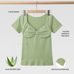 Waistdear Débardeur Sculptant Sans Coutures pour Femme, Buste Froncé, Effet Ventre Plat, Ourlet Antidérapant en Silicone, Respirant et Extensible - Product Image 4